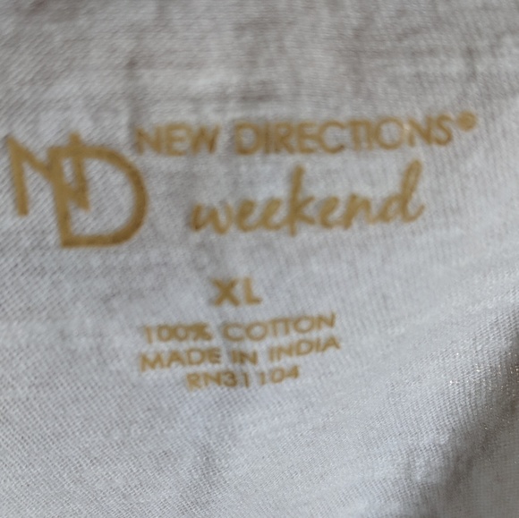 NWT New Directions Weekend hombre top XL - Picture 6 of 7